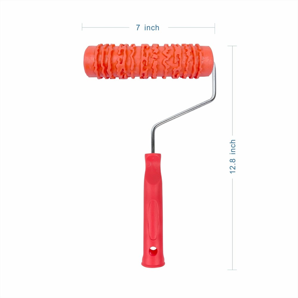7'' Patterned Paint Roller for Wall Decoration Classic Brick Embossing Textur