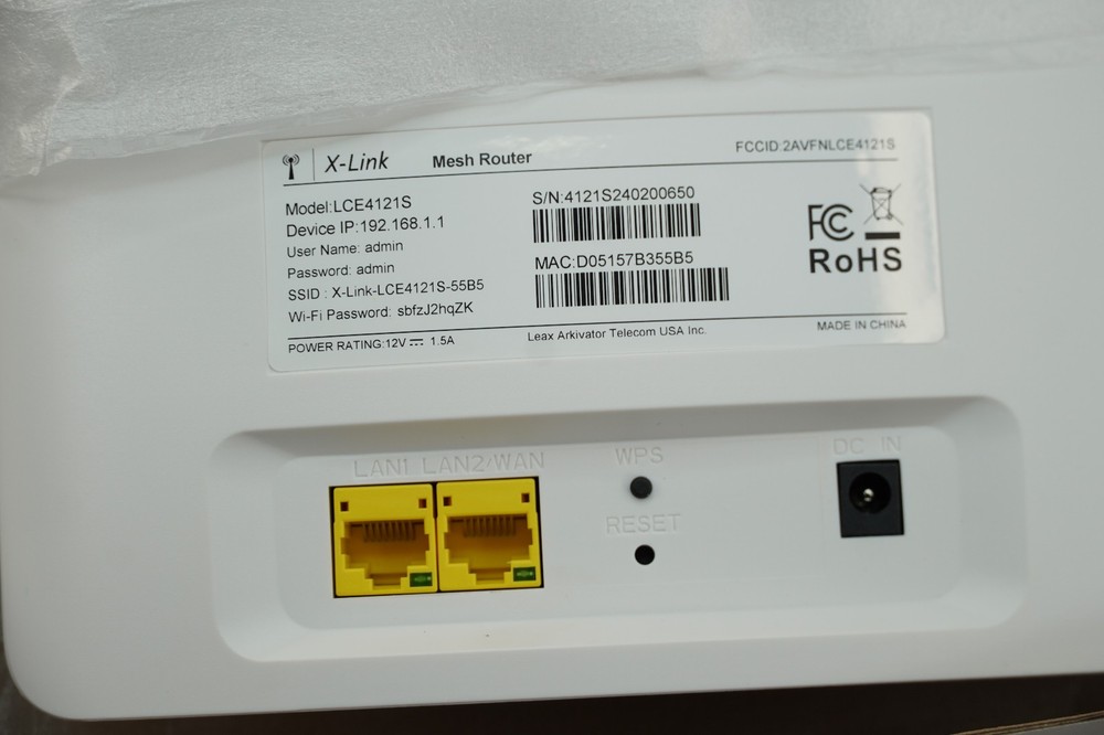 X-LINK MESH ROUTER LCE4121S- WHITE (OPEN)