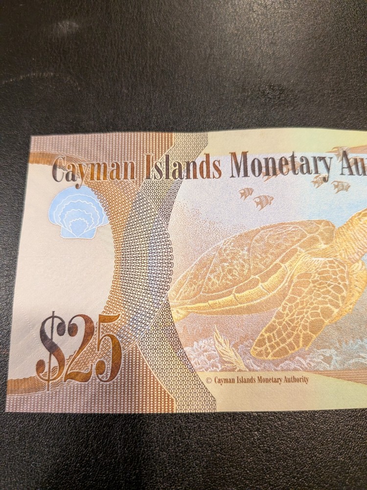 Cayman Islands $25 D4 Banknote (2024) D/4 Error note