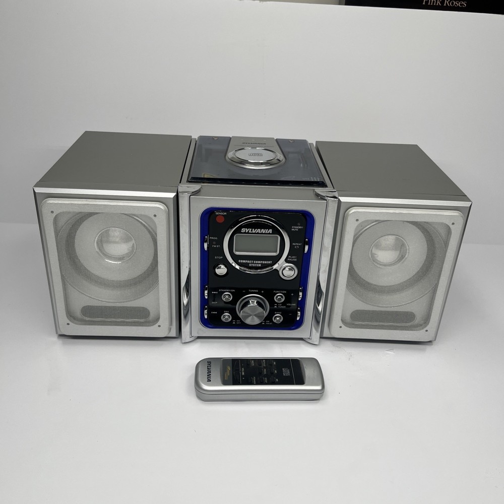 2006 Sylvania SRCD629 Micro CD System AM/FM Radio Top Loading CD Player LCD