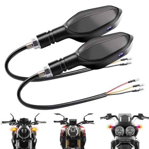 Motorcycle Turn Signal Lights with Project Effect 27 Lighting Modes Front