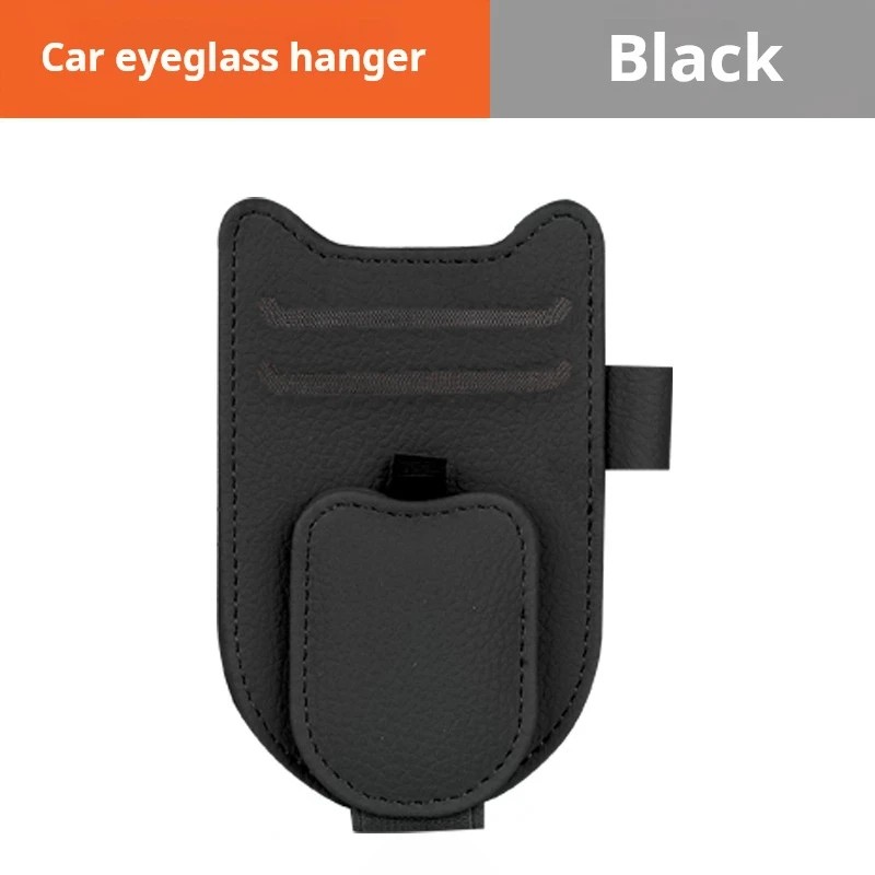 Magnetic Car Eyeglass Holder Black Grey