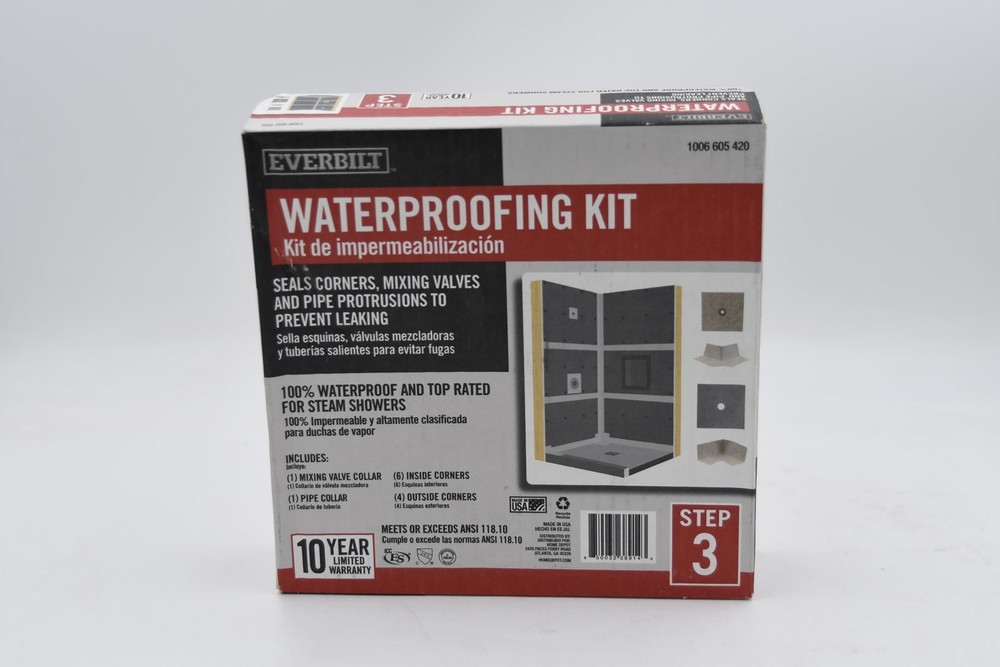 Everbilt Watershield Shower System 12-Piece Waterproof Shower Kit