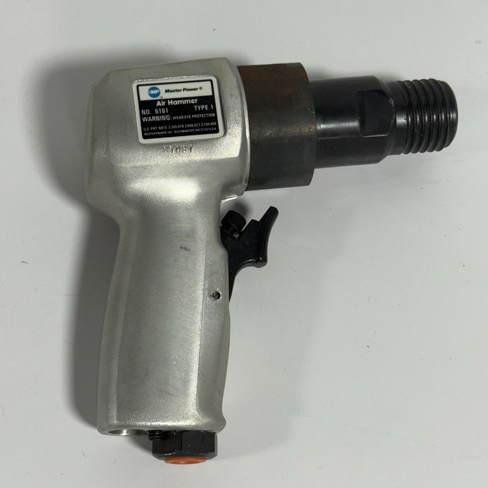 Master Power Air Hammer Chisel Pneumatic Tool W Black & Decker Spring & Box