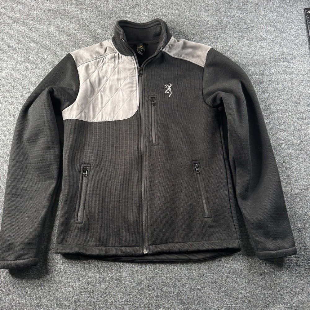 Browning Performance Field Jacket Small Gray Black Fill Zip