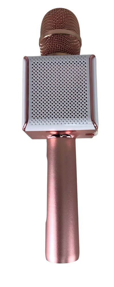 Pop solo Glow Bluetooth LED Rose Gold Karaoke Microphone & Speaker