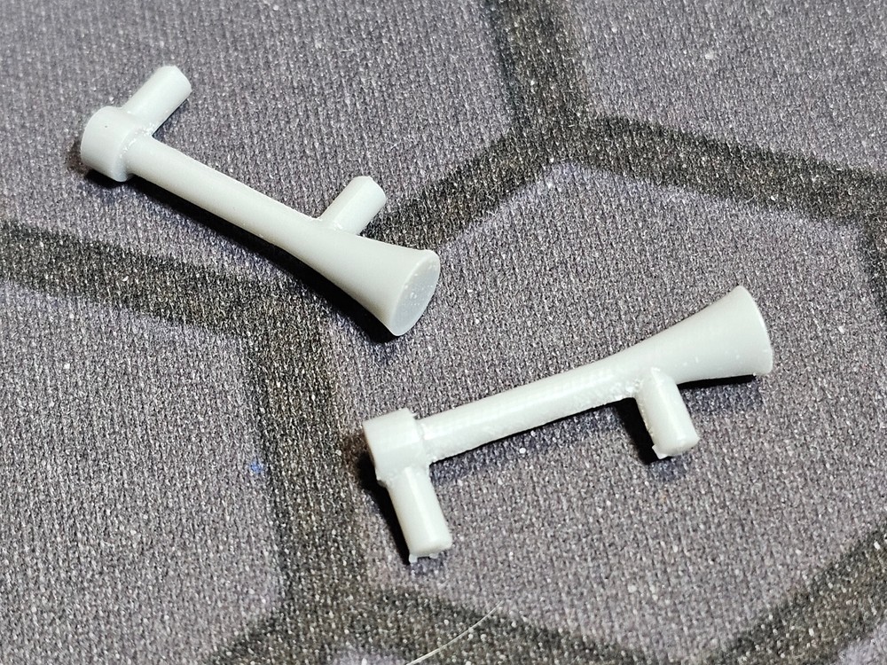 2 Schaper Stomper Custom Resin Printed replacement MACK semi horns