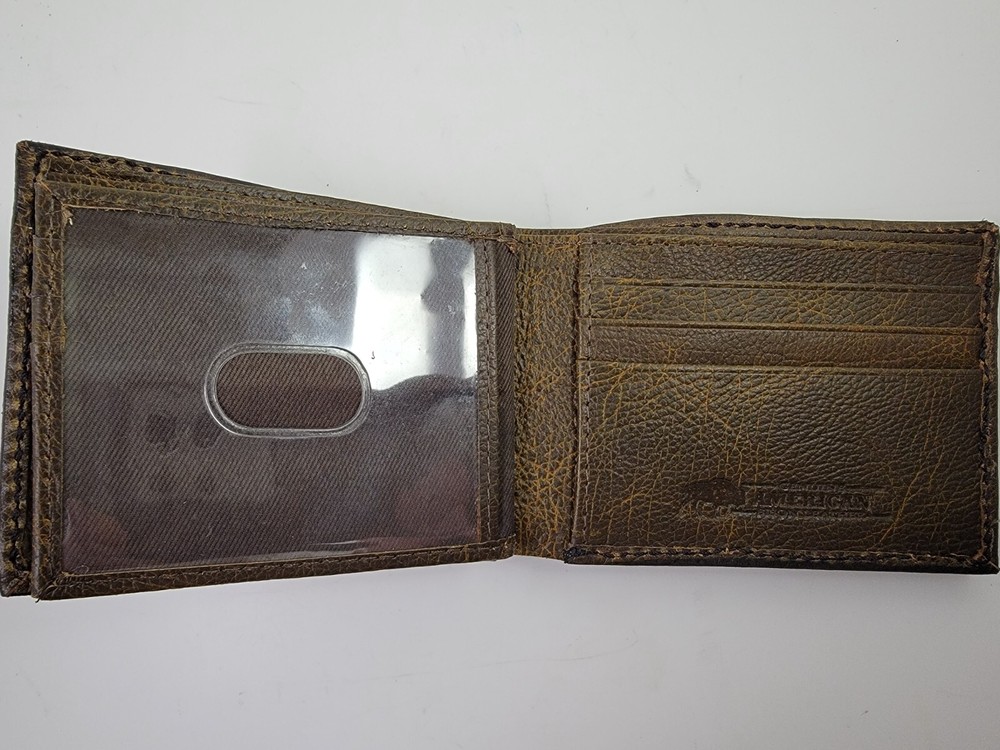Ball Python Wallet Men Billfold snake skin Original Slim Pocket Brown interior