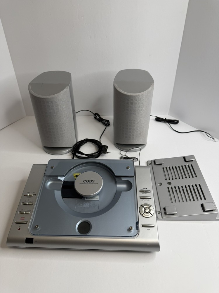 Coby CX-CD 376 Micro CD Stereo System Untested without Remote