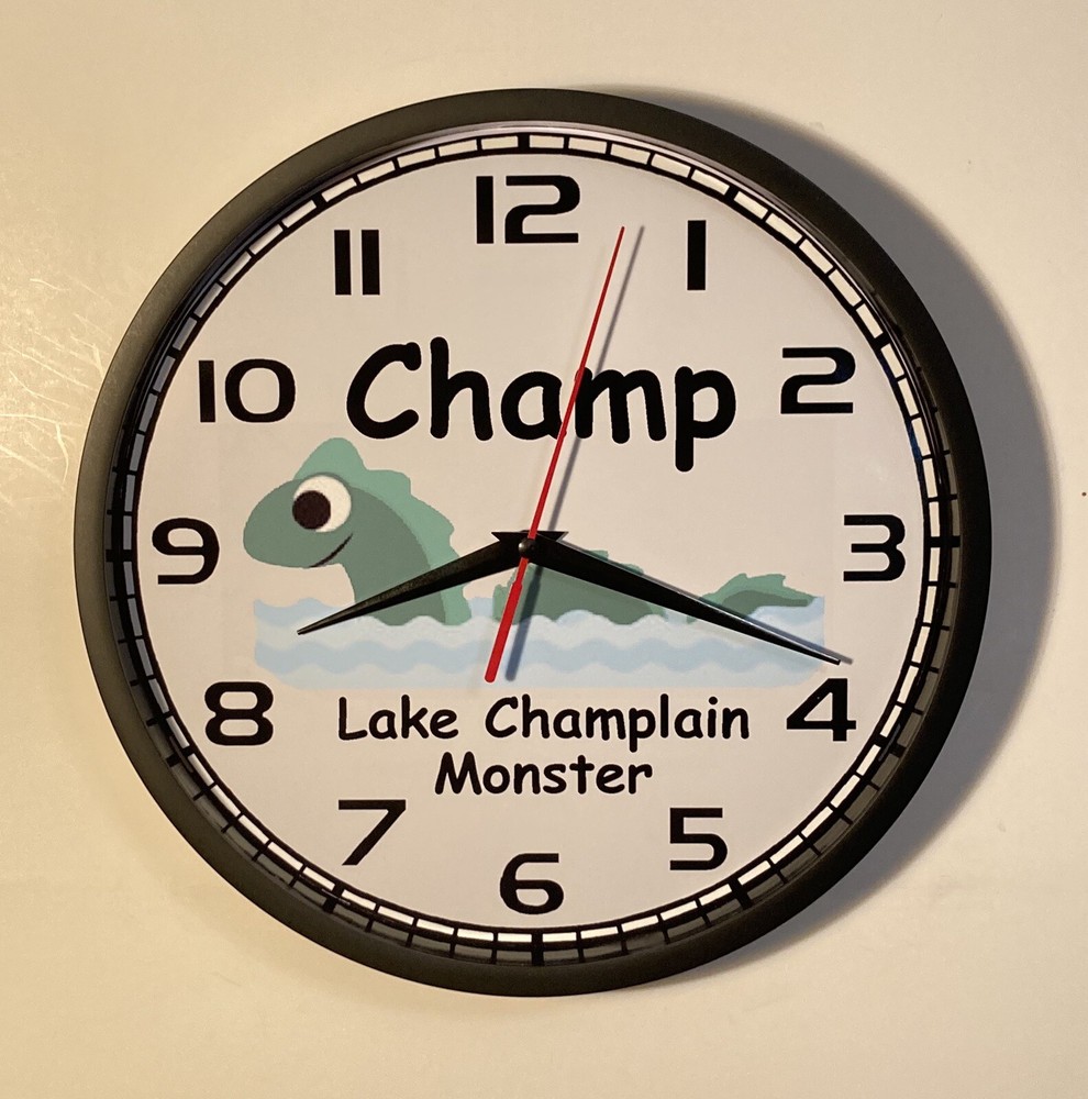 Champ The Lake Champlain Monster Battery Operated Wall Clock