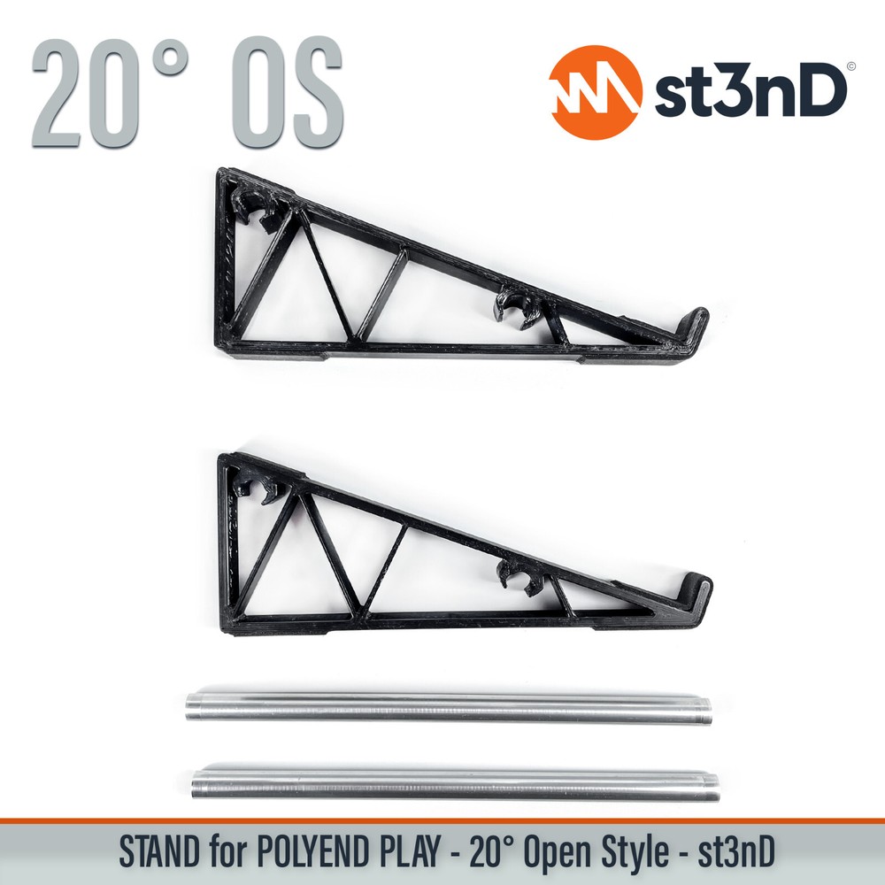 STAND for POLYEND PLAY - 20° Open Style stand with Rubber Pads - 3D Printed