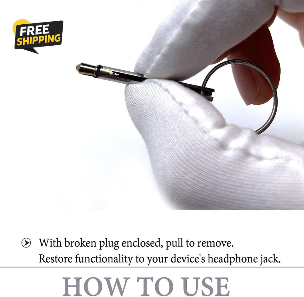 Headphone Plug Extraction Tool- Remove Broken Headphone Plug from Headphone
