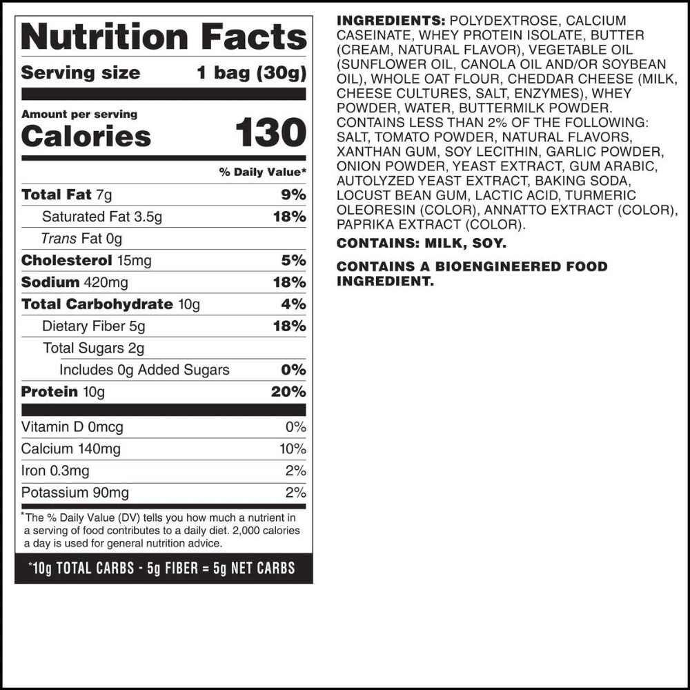 Cheddar Blast Cheese Crackers with 10g Protein Made with Real Cheese 4 Pack