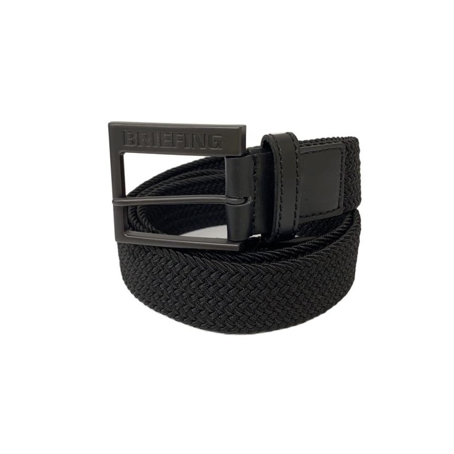 BRIEFING Belt, Black, Plain, Men's