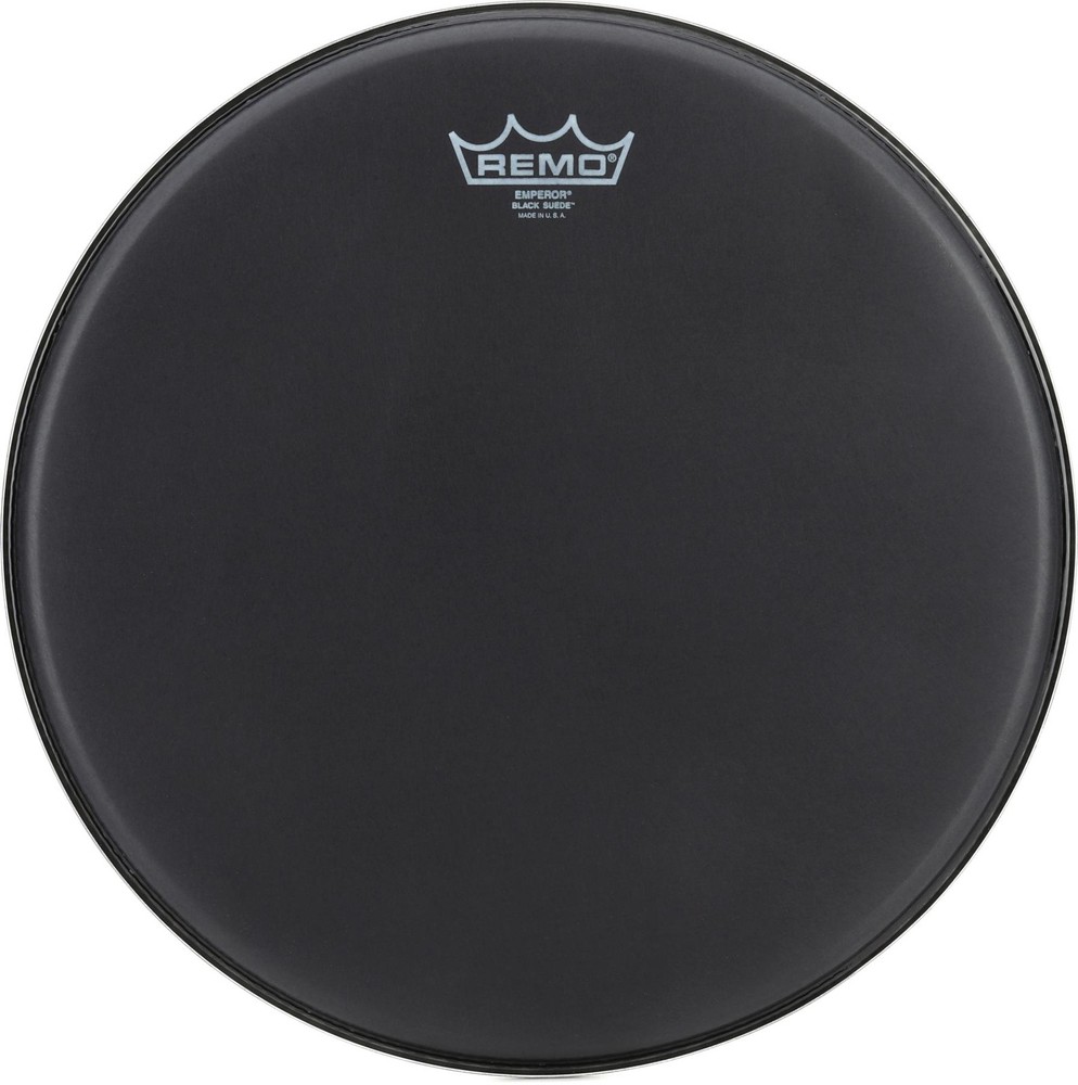 Remo Emperor Black Suede Drumhead - 14 inch (5-pack) Bundle