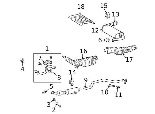 Genuine GM Muffler & Pipe 88975830