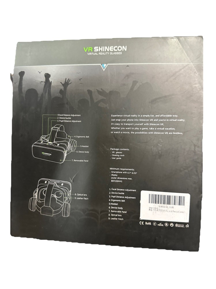 VR Shinecon Virtual Reality Glasses With Joystick Controller For iPhone/Android