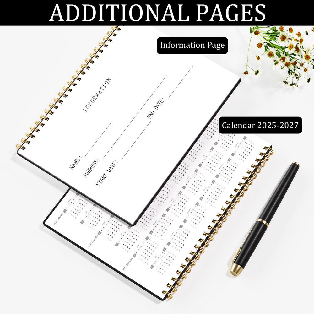 HAUTOCO Check Registers for Personal Checkbook, Transaction Expense Black