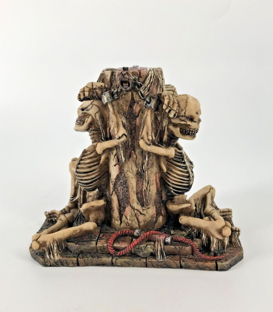 Chained Skeletons Taper Candle Holder