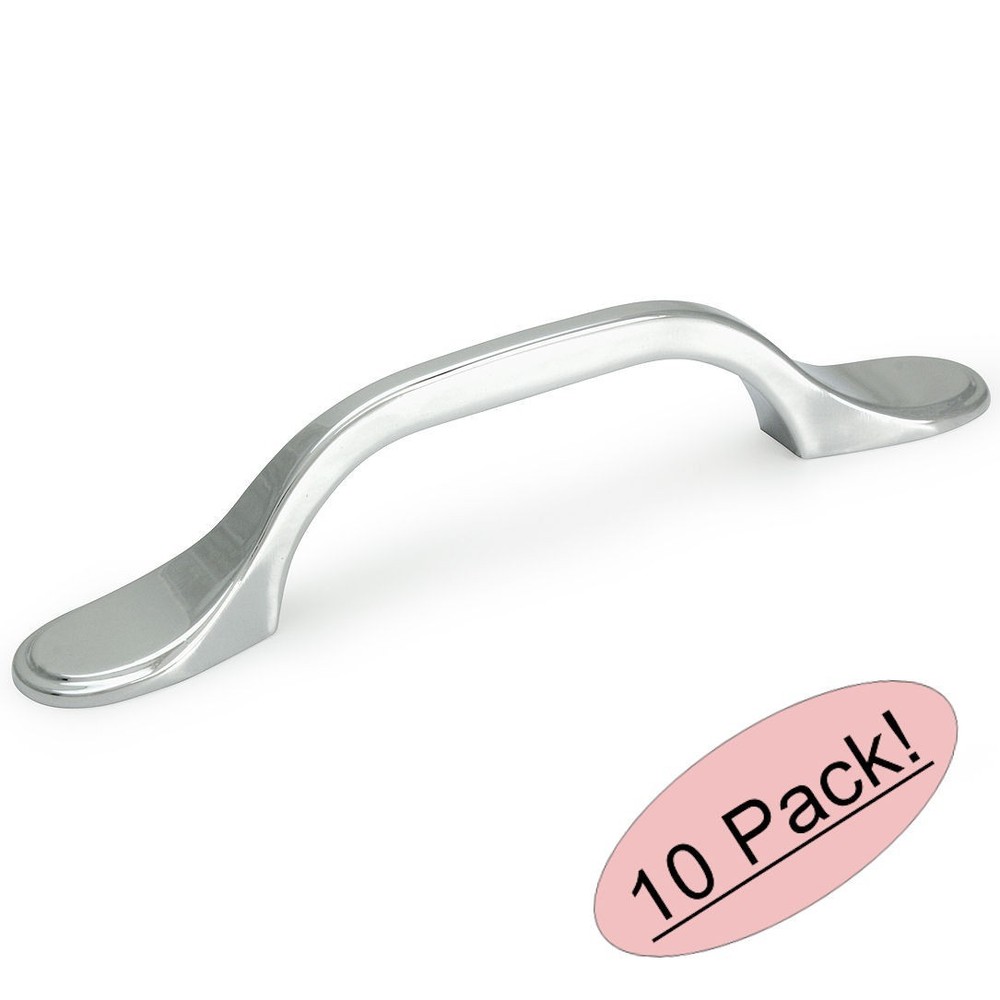 *10 Pack* Cosmas Cabinet Hardware Polished Chrome Handle Pulls - #9533CH