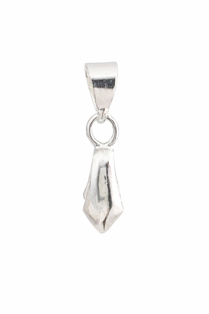 Pinch Bails Bright Silver Basic Medium - Qty (5-15) - Ships from WI, USA (16BS)