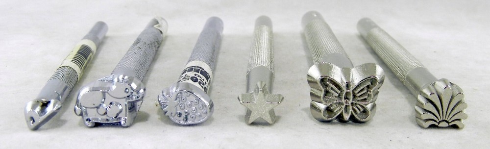 6 Leather Stamping Tools: E570, E581, E566, O53, Z788 & E318
