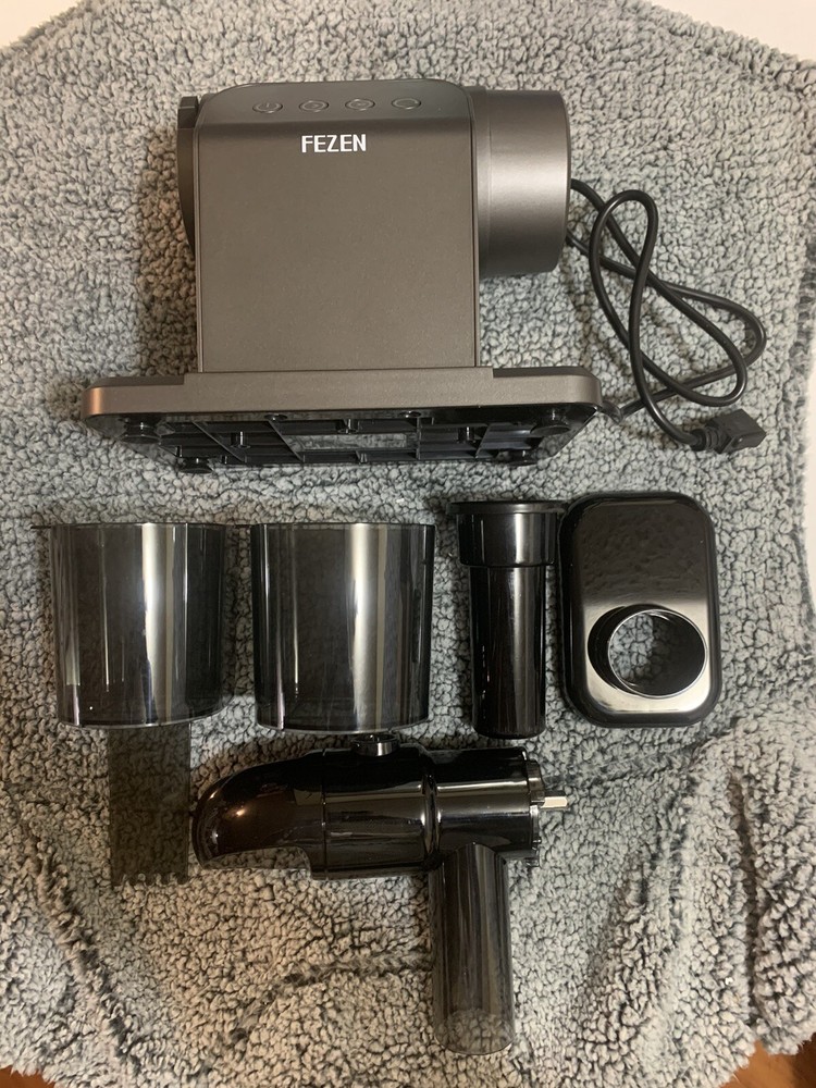 Fezen Slow Masticating Juicer Extractor. Cole Press Juicer With 2 Speed Modes