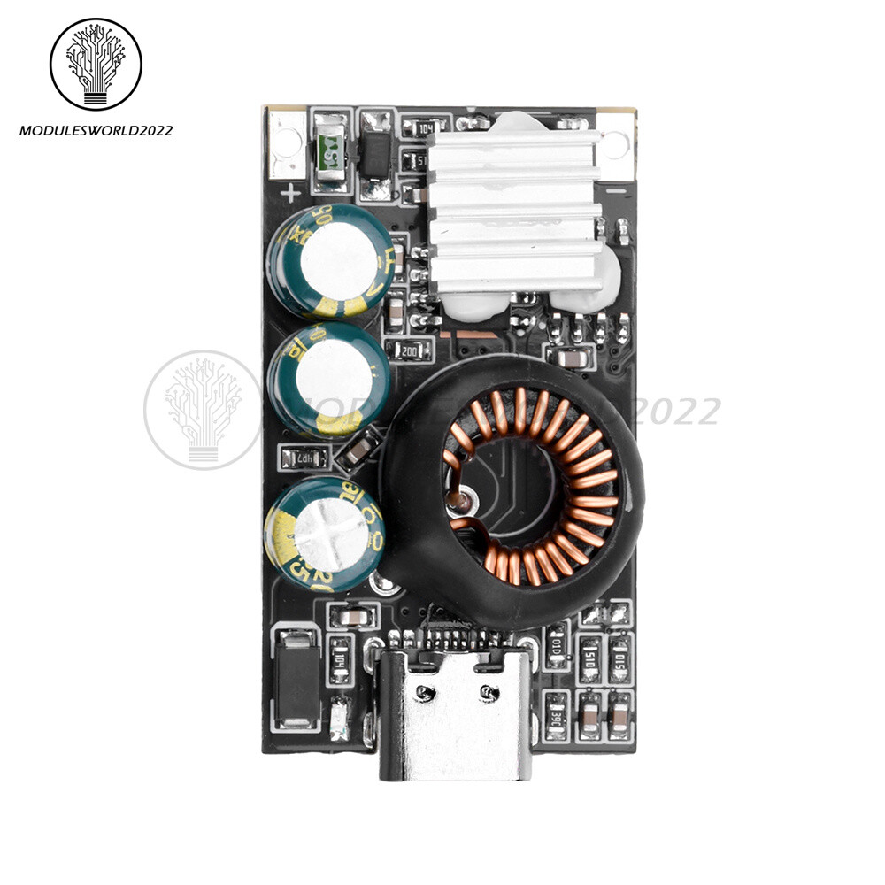 65W Type-C Mobile Phone Fast Charging Board DC Buck Car DIY Modification Module