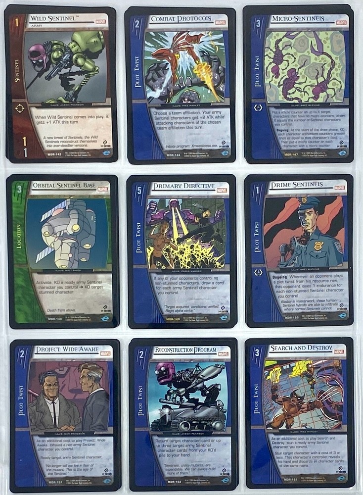 VS System Marvel Origins MOR 2004 220/220 COMPLETE SET NM