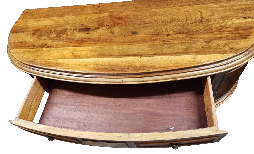 Edwardian Sideboard Buffet Mahogany Bow Front-Vintage