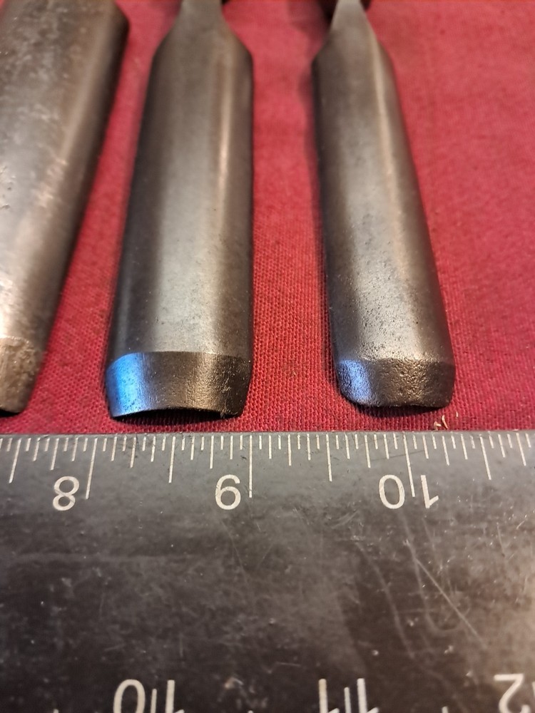 3 Pieces of Vintage Carving Gouges 2 x Stormont & Another. Larger Piece 1-1/2"