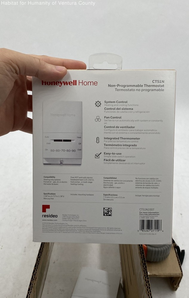 Honeywell Home Non Programmable Thermostat