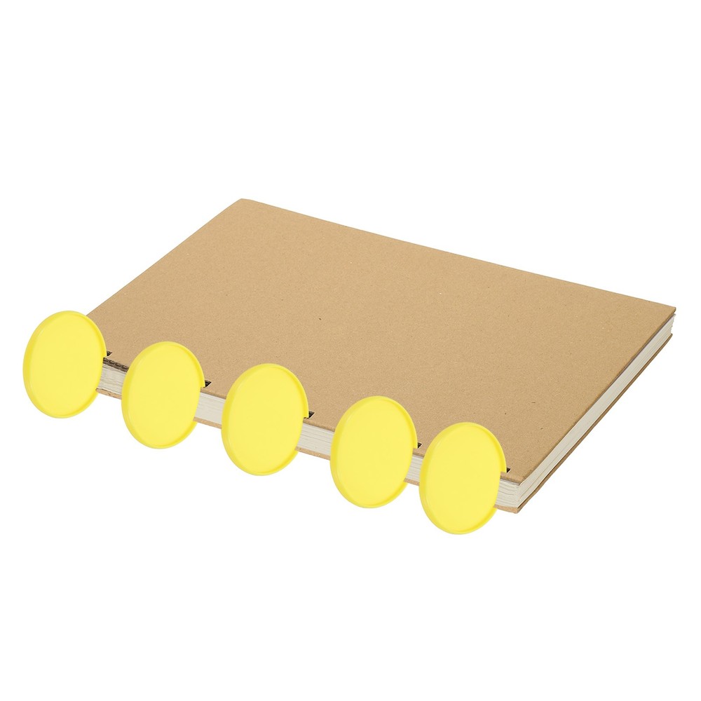 2 inch Plastic Book Binding Discs, 12Pcs Discbound Expansion Discs Round, Yellow