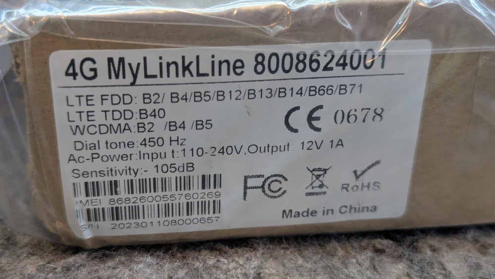 4G LTE Cellular Dialer Phone Elevator Emergency Communicator Fire Help AT&T Call