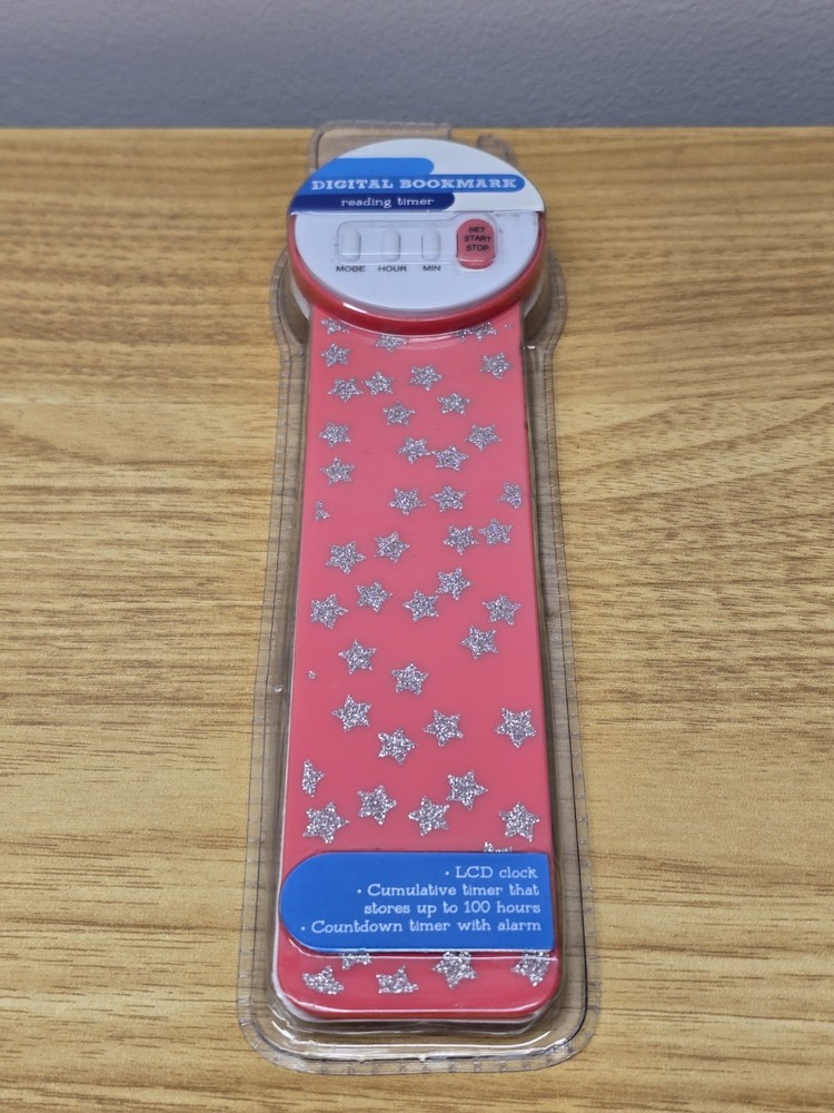 LCD Display Digital Bookmark Red Timer Needs New Battery