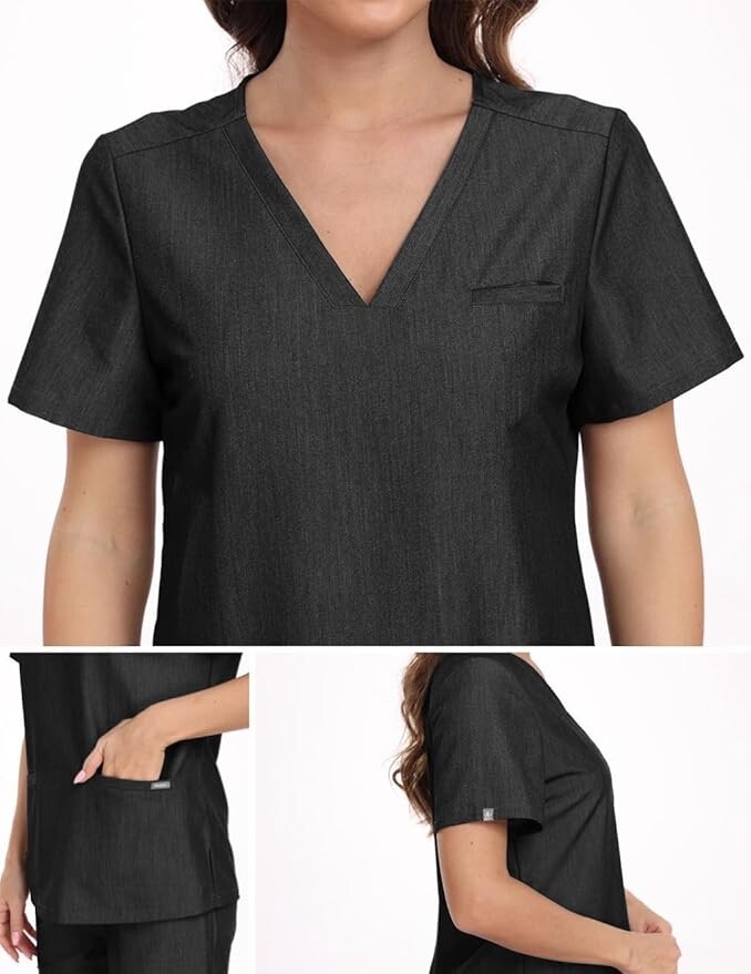 Black Scrub Jogger Set Size X-Small