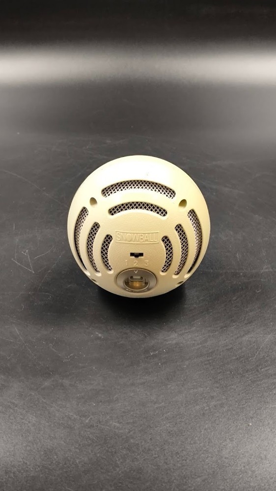 Blue Snowball USB Microphone Used Working White