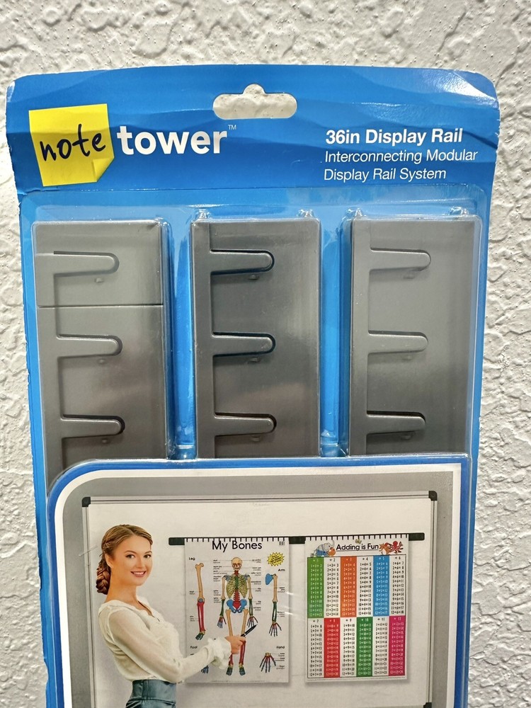 NoteTower 36” Display Rail interconnecting Modular Display Rail System.