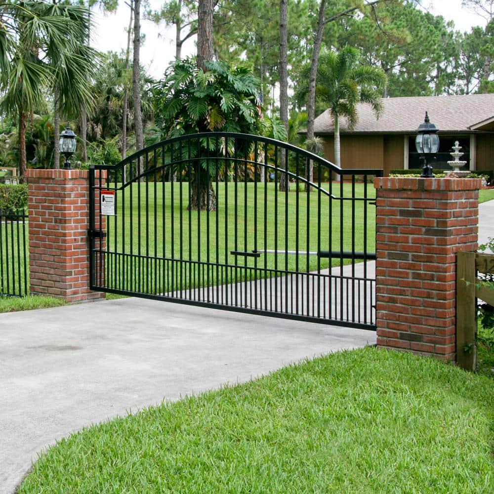 Medium Duty Single Swing Gate Opener Solar Panel Combo Kit Smart Capable