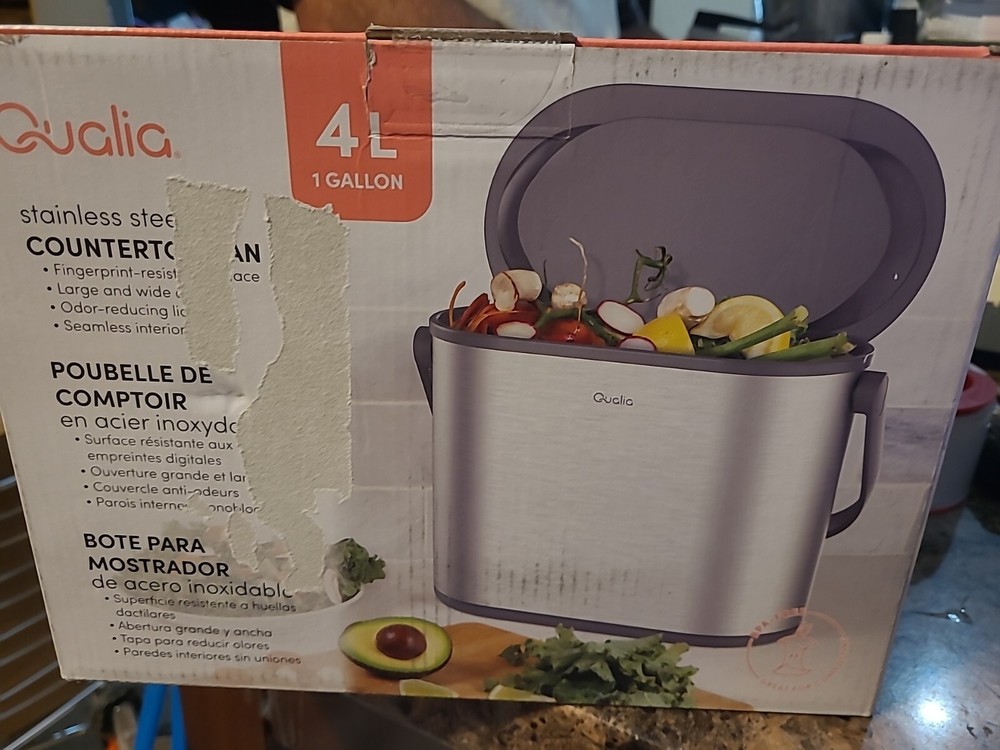 Qualia Multi Purpose Countertop Compost Bin 4L