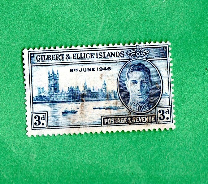GILBERT &ELLIGE ISLANDS JUNE 8TH 1946 USED