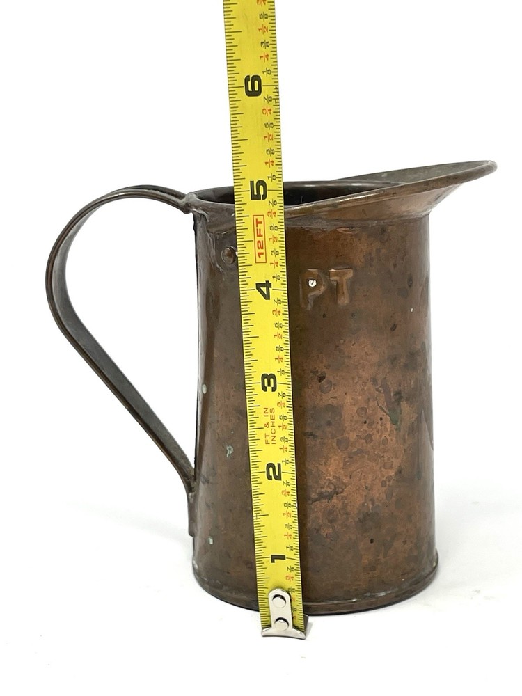 Antique Copper Pitcher 1 Pint