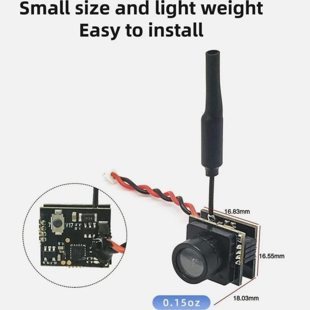 Radiolink 5.8G 48CH FPV Camera Support External OSD Chip and Smartaudio