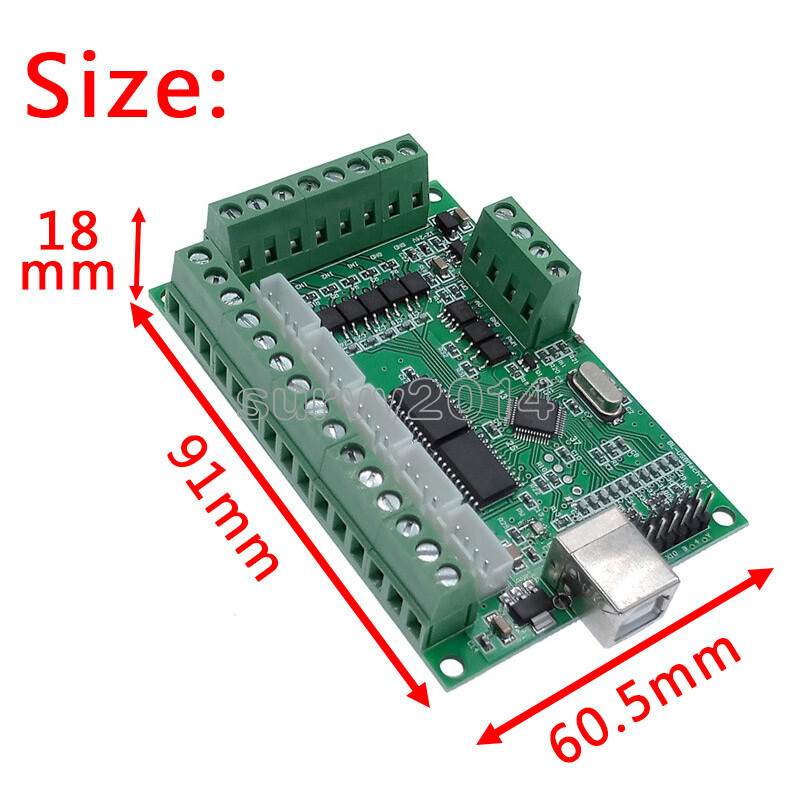 MACH3 CNC Breakout Board USB 100KHz 5 Axis Driver Motion Controller