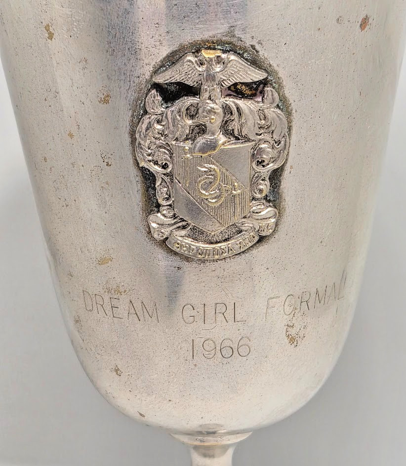 Vintage 1966 Dream Girl Formal Silverplated Presentation Goblet Cup–Missing Base