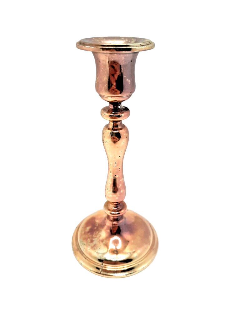 WMF Candlestick Silverplated Gold Colored 12 Cm Rare