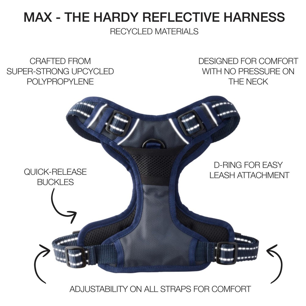 MAX - The Hardy Reflective Harness Navy Small