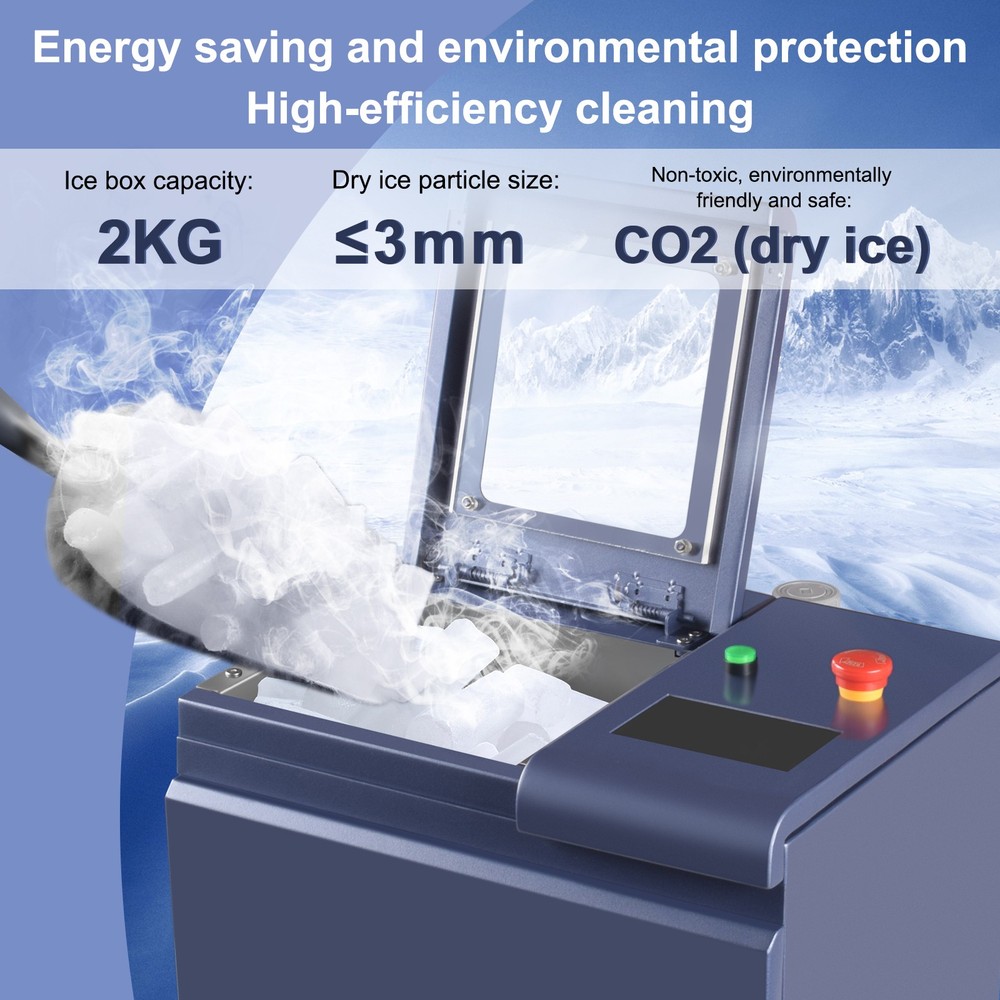 Portable Mini Dry Ice Blasting Machine Cleaning Machine For PCB Burrs Remove AU