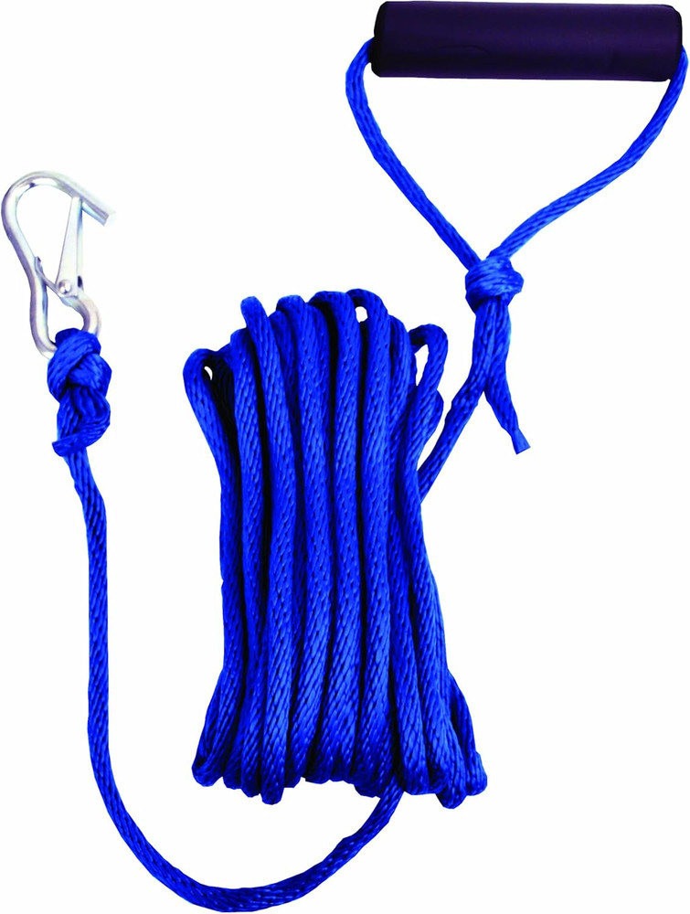 Solid Braid Multifilament Polypropylene Launch Line 5/16-Inch X 30-Feet, Blue
