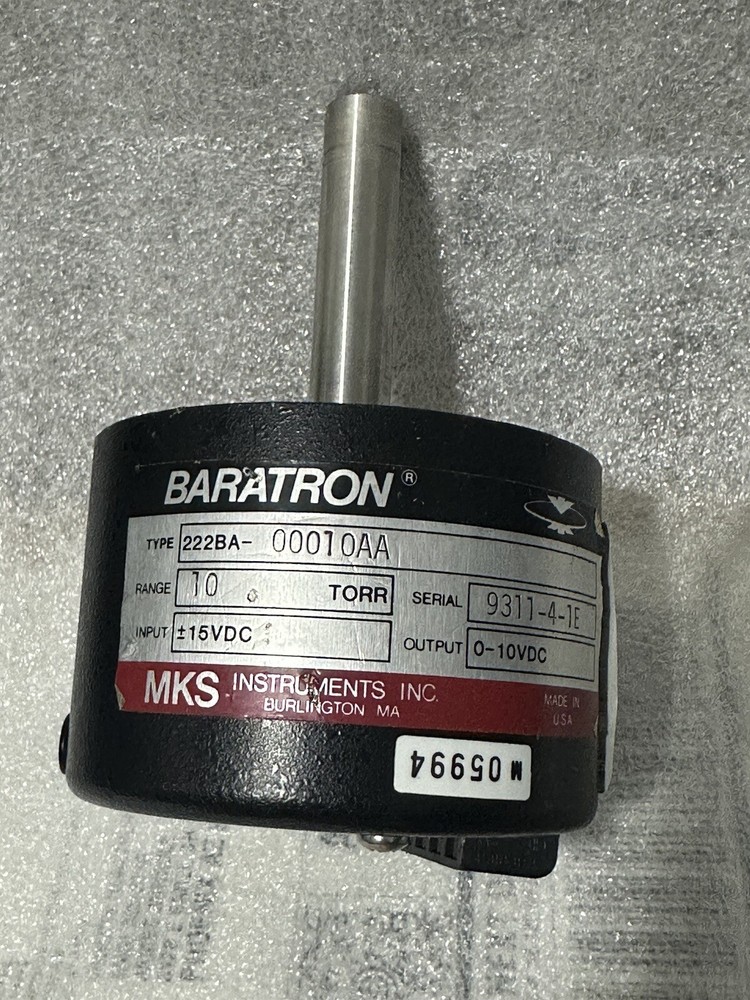 MKS BARATRON TYPE 222BA-00010AA 10 Torr
